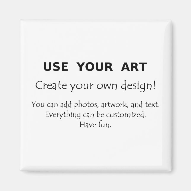 Íman Use seu crio de arte seu próprio ímã design único (Frente)