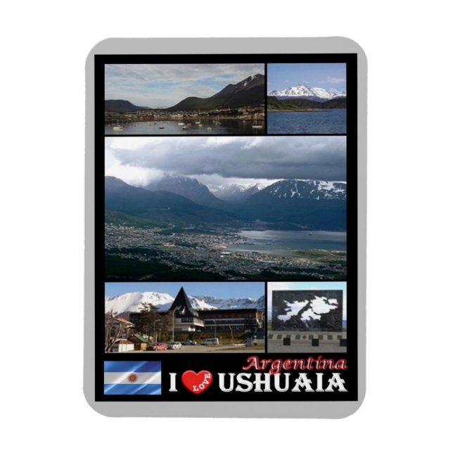 Íman Ushuaia - I Love - Argentina - (Vertical)