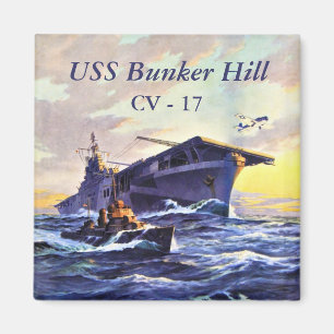 Íman USS Bunker Hill no mar