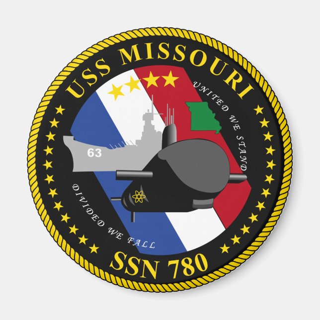 Íman USS Missouri Magnet (Frente)