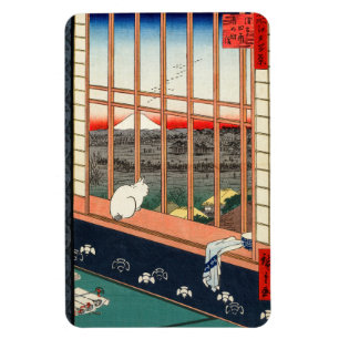 Íman Utagawa Hiroshige - Campos de arroz Asakusa