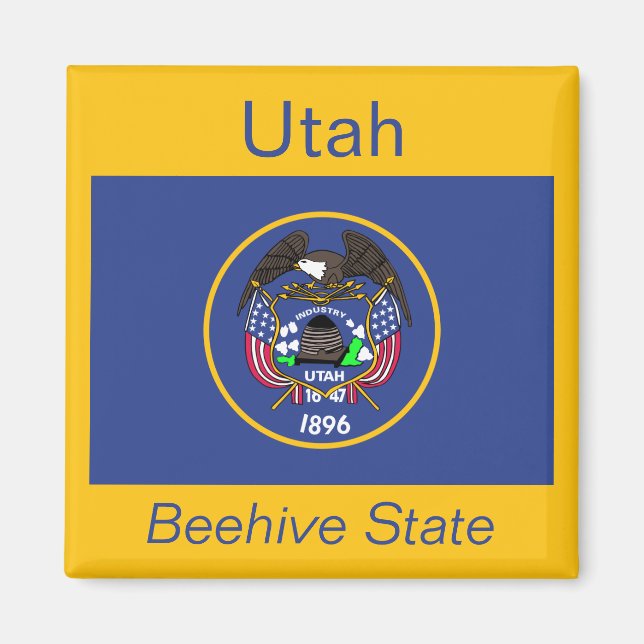 Íman Utah Flag Magnet (Frente)