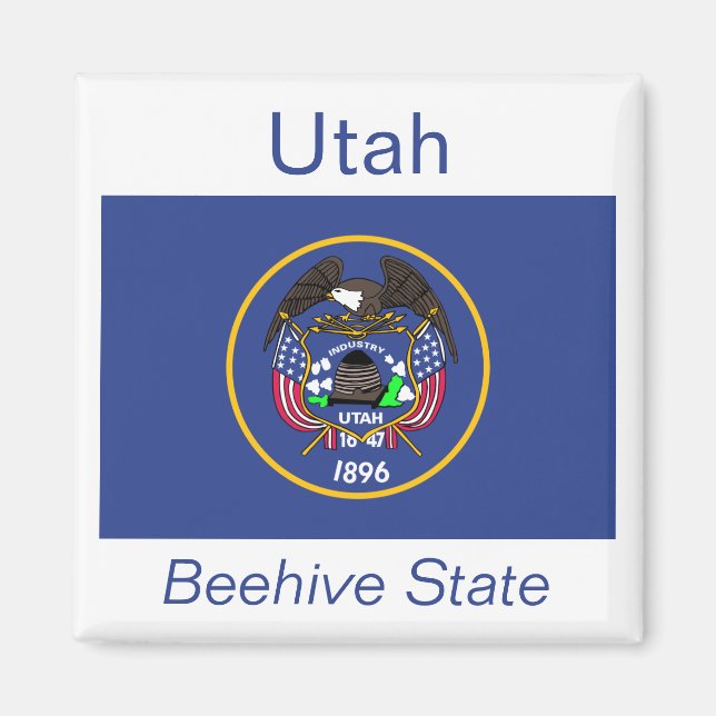 Íman Utah Flag Magnet (Frente)