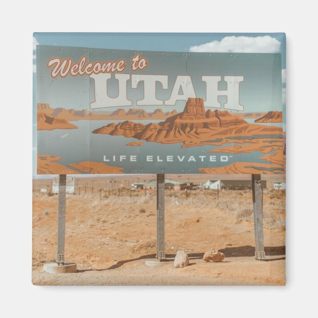 Íman Utah Life Elevada (Frente)