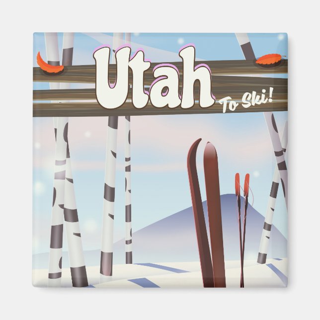 Íman Utah para esquiar! (Frente)