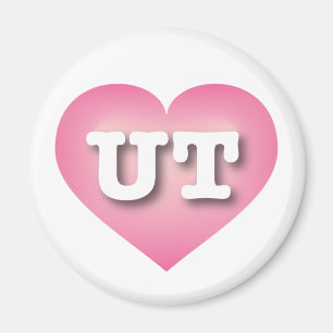 Íman Utah Pink Fade Heart - Big Love