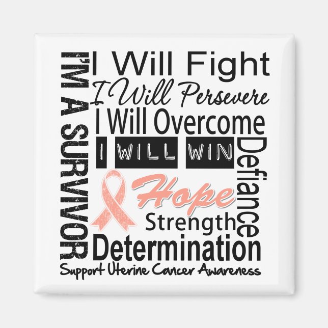 Íman Uterine Cancer Fight Perseverance Overcome Win (Frente)
