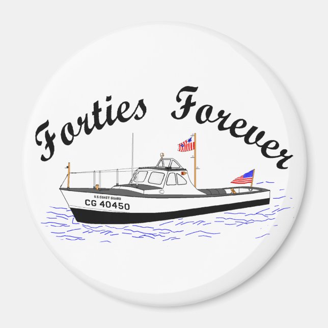 Íman Utilitário de inicialização USCG 40 Pés grande # 4 (Frente)