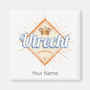 Íman Utrecht Países Baixos Cidade Holandesa Vintage Sou