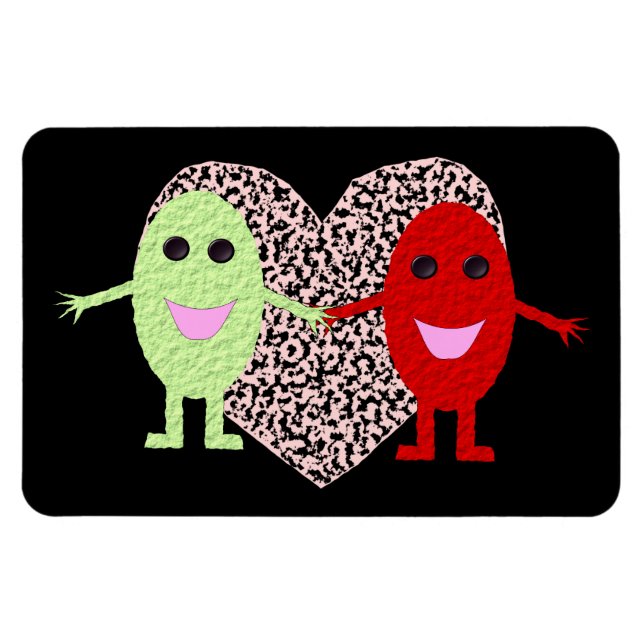 Íman Uvas no Amor Magnet (Horizontal)