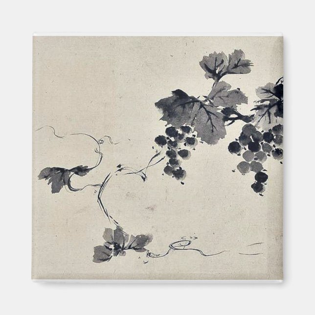 Íman Uvas num ukiyo-e. (Frente)