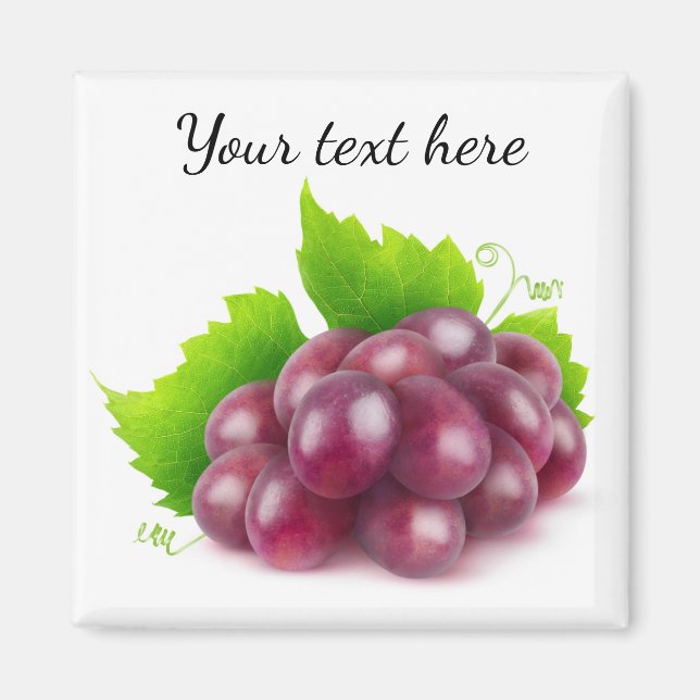 Íman Uvas vermelhas (Frente)