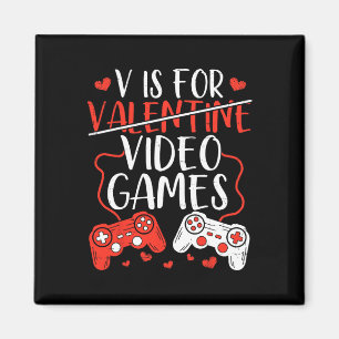 Íman V É Para O Dia Dos Namorados De Jogos De Vídeo Gam