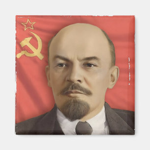 Íman V.I. Ímã quadrado de Lenin