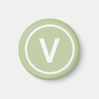 Íman V para o logótipo da dieta Vegan, personalizado na