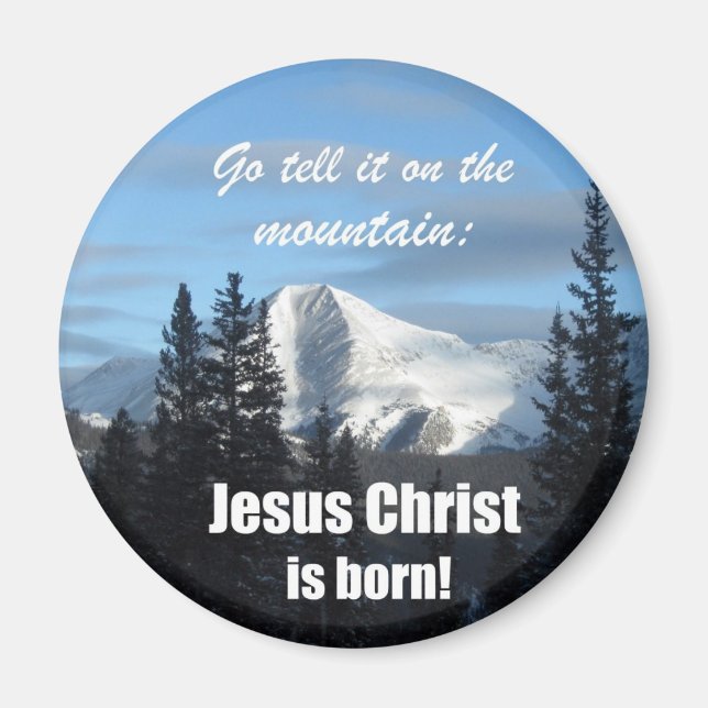 Íman Vá dizer na Montanha: Jesus Cristo é nascer! (Frente)