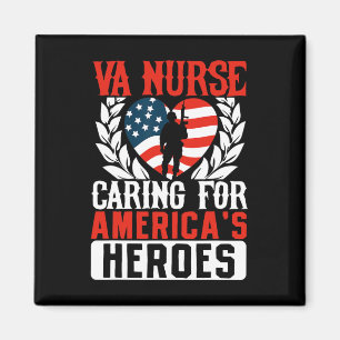 Íman Va Enfermeiras Américas Heros Merica Flag Us Patri