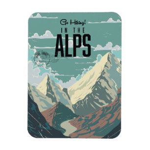 Íman Vá fazer trilhas nos Alpes