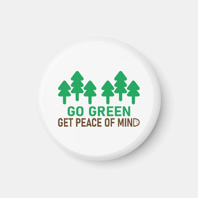 Íman Vá para o design de motivação verde para proteger  (Frente)