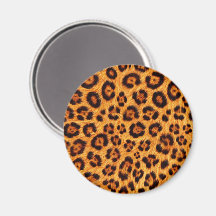 Vá Selvagem Estampa de Leopardo Dourado Laranja Âm