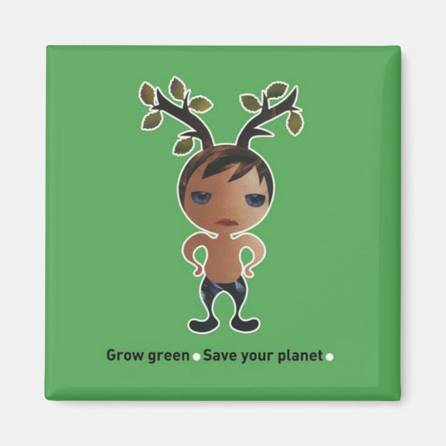 Íman Vá verde pelo planeta! (Frente)
