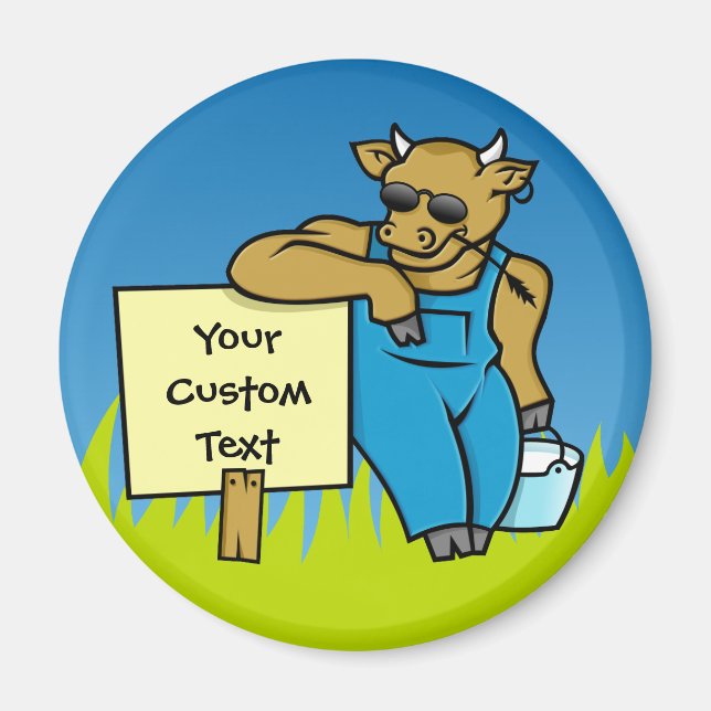 Íman Vaca com sinal (Frente)