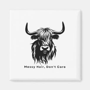 Íman Vaca das Terras Altas Cabelo Desgrenhado Não Me Im
