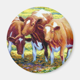 Íman Vaca de leiteria das vacas na imagem da pintura do