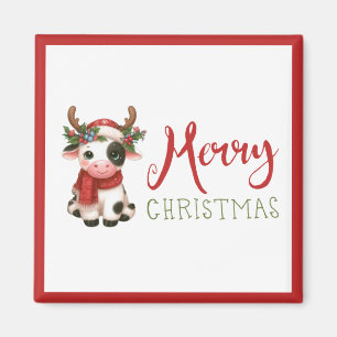 Íman Vaca doce de Natal feliz