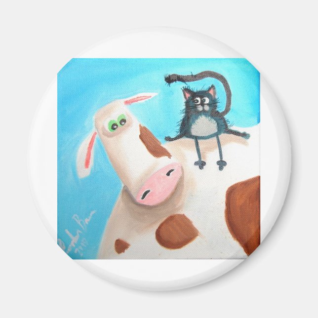 ÍMAN VACA E GATO (Frente)