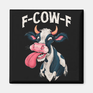 Íman Vaca engraçada meme F-cow-f Vaca Homens Mulheres