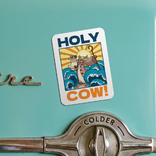 Íman Vaca engraçada Vaca sagrada! Trocadilho visual Ani