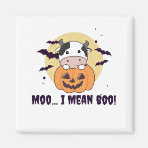 Íman Vaca Fantasma Cute Kawaii Halloween Moo Eu Quero D