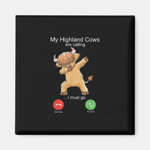 Íman Vaca Highland escocesa está chamando
