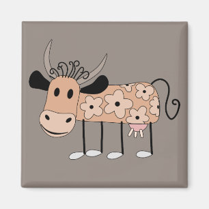 Íman Vaca ilustrada