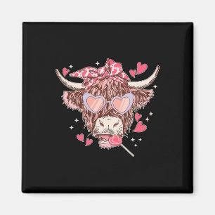 Íman Vaca Novilha Óculos de Sol Ocidentais Divertidos C