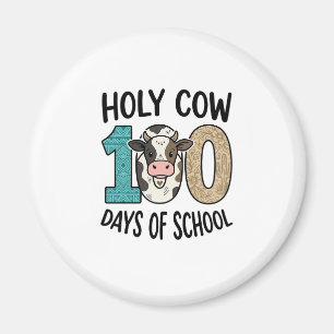 Íman Vaca Sagrada 100 Dias de Escola Camisa de Vaca Vin