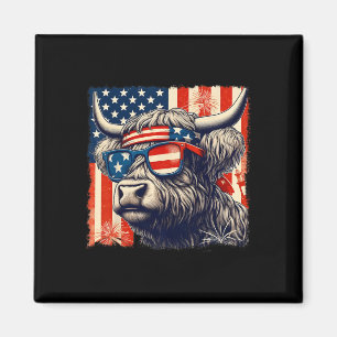 Íman Vaca Sungles American Flag 4 De Julho Farmer