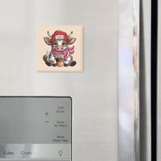 Íman Vaca Viciada em Café (In Situ (Fridge))