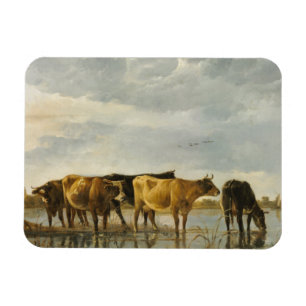 Íman Vacas em um rio Aelbert Cuyp