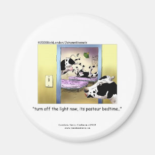 Íman Vacas Engraçadas:Novelty Magnet: "Pasteur Bedtime"