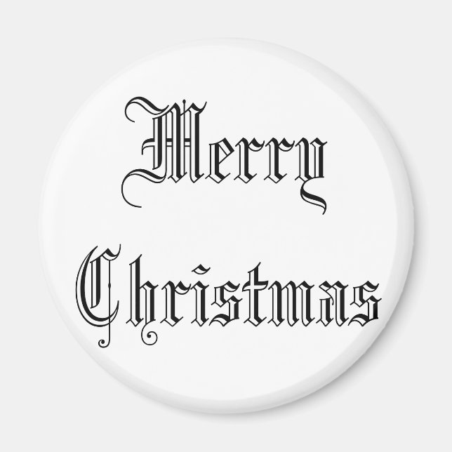 Íman Vacker vit magnet " God Jul" (Frente)