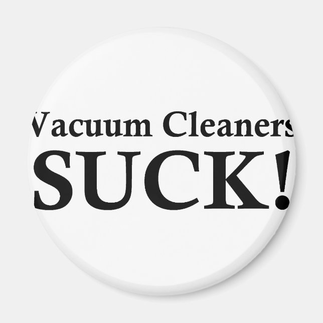 ÍMAN VACUUM CLEANERS SUCK (Frente)
