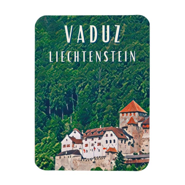 Íman Vaduz, cápsulas maiúsculas do Liechtenstein (Vertical)
