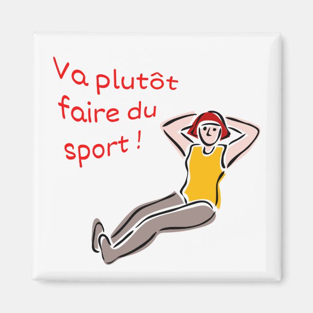 Íman Vai fazer desporto mulher (Frente)