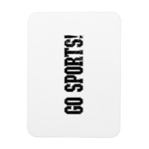 Íman Vai para o Esporte! Funny Vintage Esporte Fan Go S