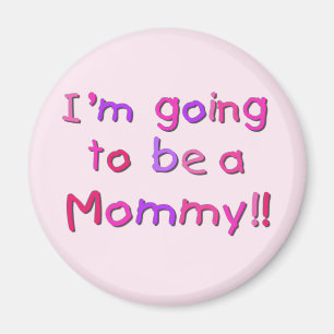 Íman Vai ser uma Mamãe - Rosa e Roxo