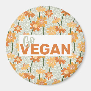 Íman Vai Vegan! Flores retrorreflectoras bonito mudas n
