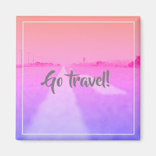 Íman Vai Viagem! Magnet de Inspiração de Motivação Rodo