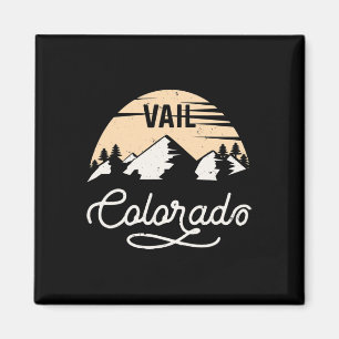 Íman Vail Colorado Skiirt T Shirt Mountain Resort V